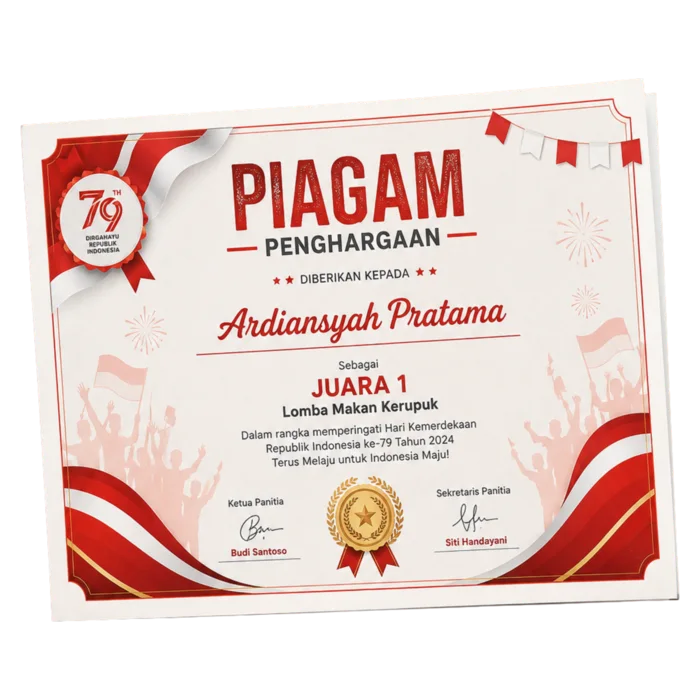 Sertifikat & Piagam — Dexprint Karawang